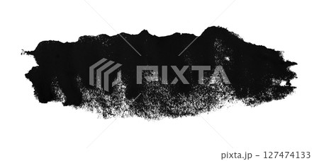 black watercolor background. Artistic hand paint. Isolated on transparent background. black watercolor background. Artistic hand paint. Isolated on transparent background. 127474133