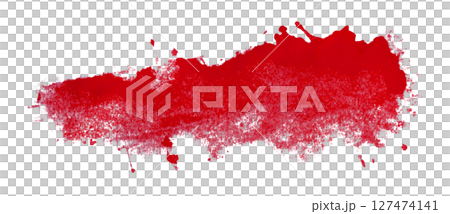 red watercolor background. Artistic hand paint. Isolated on transparent background. red watercolor background. Artistic hand paint. Isolated on transparent background. 127474141