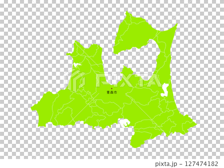 青森縣行政區劃地圖 青森縣行政區劃地圖 127474182