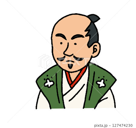 戦国武将の手描きイラスト 戦国武将の手描きイラスト 127474230
