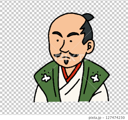 戰國武將的手繪插圖 戰國武將的手繪插圖 127474230