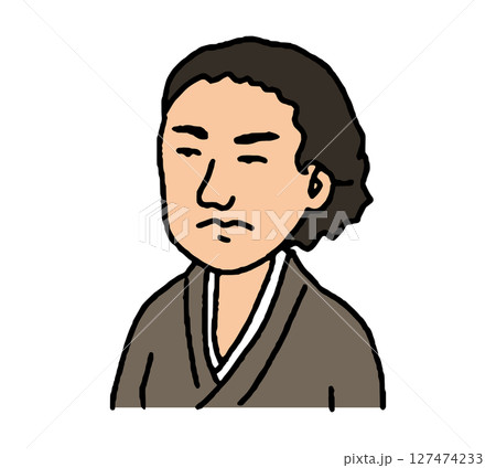 幕末に活躍した志士の手描きイラスト 幕末に活躍した志士の手描きイラスト 127474233