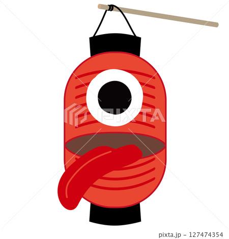 提灯お化けのベクターイラスト 提灯お化けのベクターイラスト 127474354