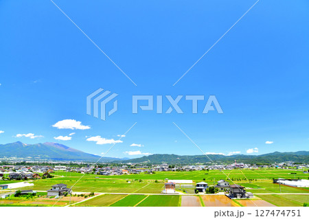 佐久平駅周辺、浅間山～平尾山方面を望む(長野県佐久市)【2025.6】 127474751