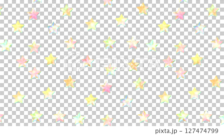 カラフルな星　パターン 127474799