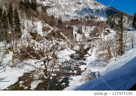 250317秋山郷の雪景色(快晴) 250317秋山郷の雪景色(快晴) 127475195