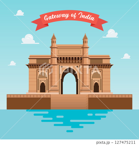 Gateway Of India against the sky poster. 127475211