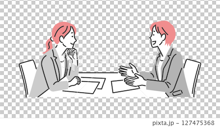 兩位女企業家正在開會 兩位女企業家正在開會 127475368