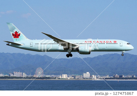エアカナダB789関空アプローチ 127475867