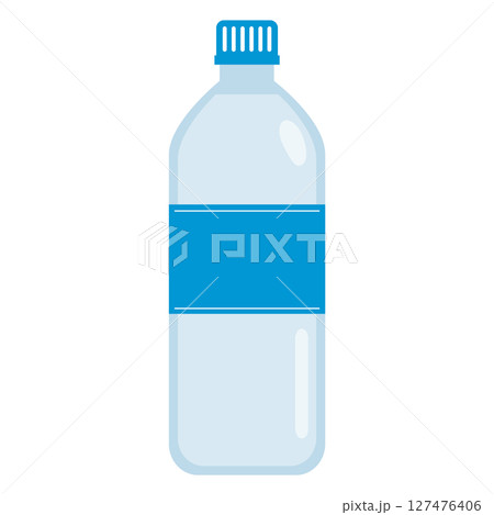 シンプルなペットボトルのイラスト 水 スポーツ飲料 1個 シンプルなペットボトルのイラスト 水 スポーツ飲料 1個 127476406