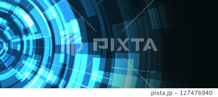 Modern abstract template design technology and science background with light effect 127476940