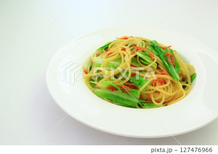 小エビとキャベツのスパゲッティ 小エビとキャベツのスパゲッティ 127476966