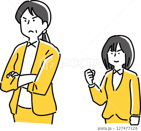 凛々しい先輩に憧れる女性 127477128