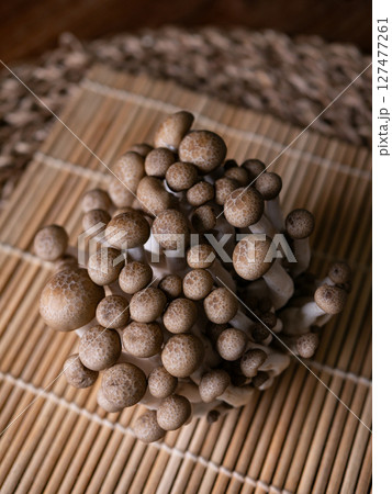 fresh brown shimeji mushroom or beech mushroom. 127477261