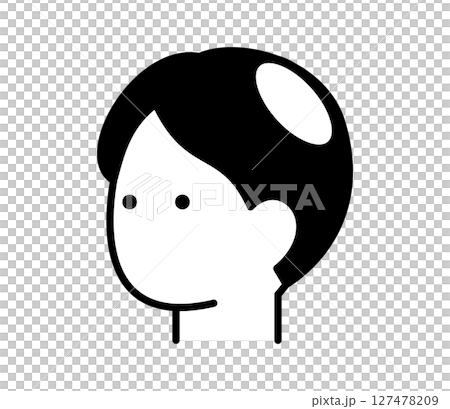 Bald man icon illustration vector 127478209