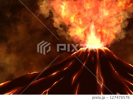 火山の大噴火 火山の大噴火 127478576