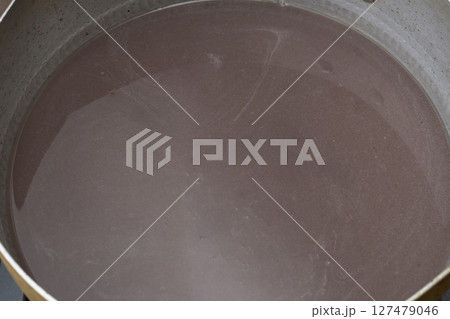 夏の和菓子水羊羹を作る工程 夏の和菓子水羊羹を作る工程 127479046