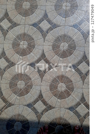 Floor Tiles with Geometrical Pattern Floor Tiles with Geometrical Pattern 127479049
