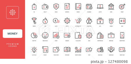 collection premium icons money finance business transactions 127480098
