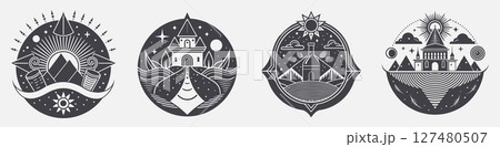 set sober curious movement layout design, repetition rhythm contrast emphasis 127480507