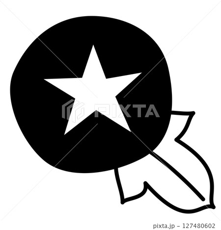 シンプルな朝顔のイラスト シンプルな朝顔のイラスト 127480602