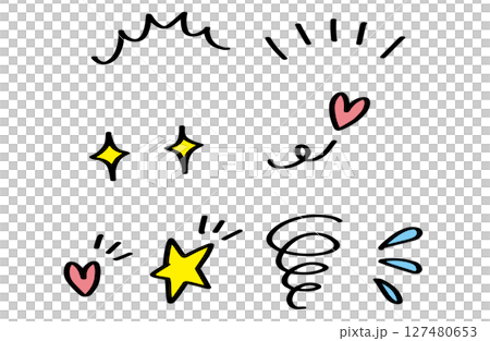 Hand-drawn design in a felt-tip pen style Vector Hand-drawn design in a felt-tip pen style Vector 127480653