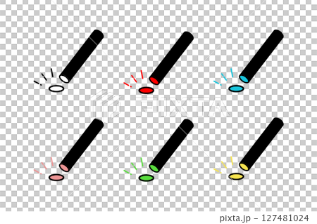 一組各種顏色的郵票圖標 127481024