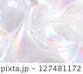 透明感あふれる虹色のアブストラクト背景 127481172