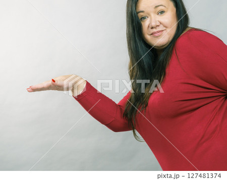 Plus size mature woman having fun Plus size mature woman having fun 127481374