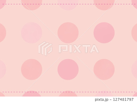 ピンクと赤のドットのパターンの背景イラスト ピンクと赤のドットのパターンの背景イラスト 127481797