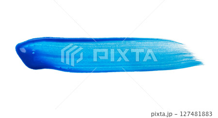 blue brush stroke isolated on white background 127481883
