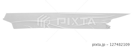 White adhesive plastic tape isolated on white background White adhesive plastic tape isolated on white background 127482109