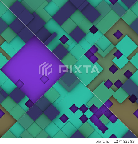 Multicolored pixelated seamless background. Modern stylish abstract texture. Multicolored pixelated seamless background. Modern stylish abstract texture. 127482585