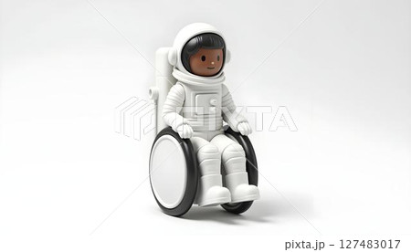Astronaut in a Wheelchair Symbolizing Inclusion, Dreams, and Infinite Possibilities 127483017