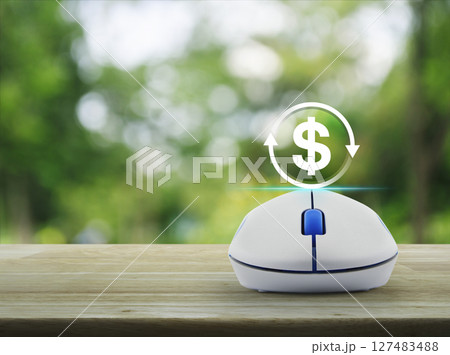 Business currency exchange online service concept 127483488