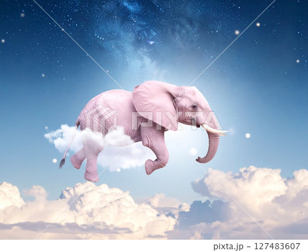 星空を歩く象 127483607