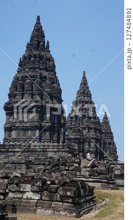 Antiquities in Prambanan Temple 127484891