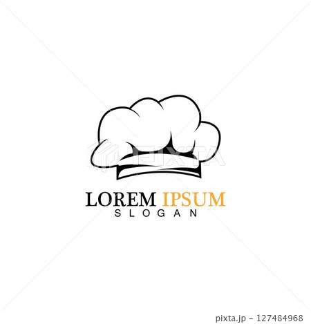 chef hat logo vector design template chef hat logo vector design template 127484968