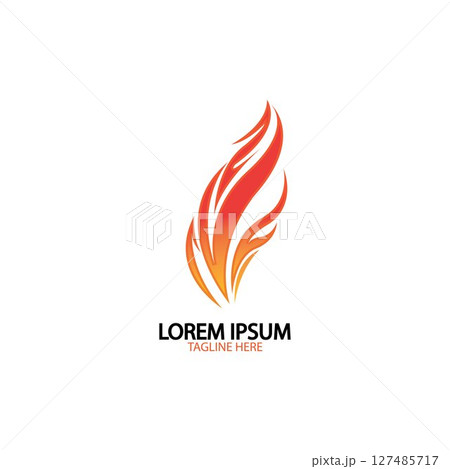 fire flame logo icon vector design template fire flame logo icon vector design template 127485717