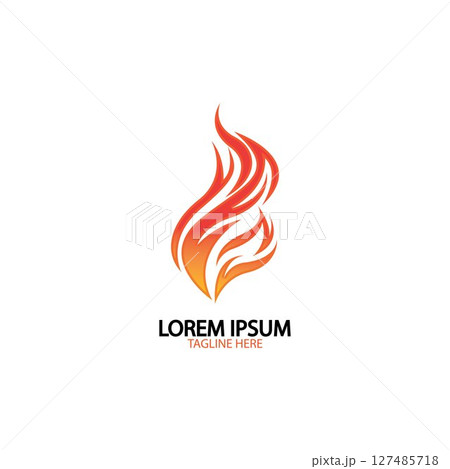 fire flame logo icon vector design template fire flame logo icon vector design template 127485718