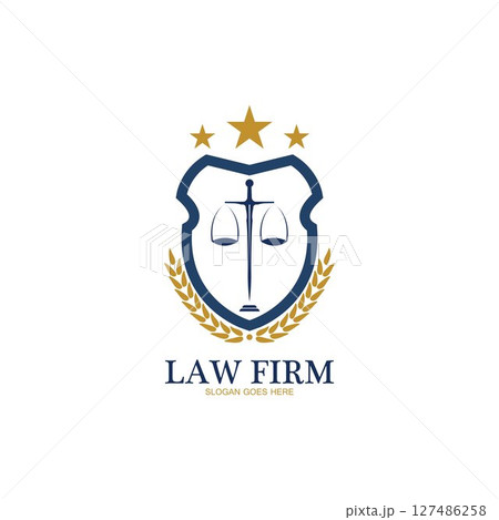 Law Firm logo and icon design template-vector Law Firm logo and icon design template-vector 127486258