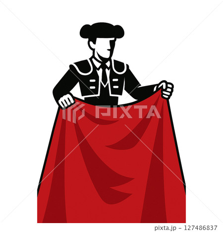 闘牛士の線画アイコン、スペイン、情熱、シンプル、素材、イラスト、背景なし 127486837