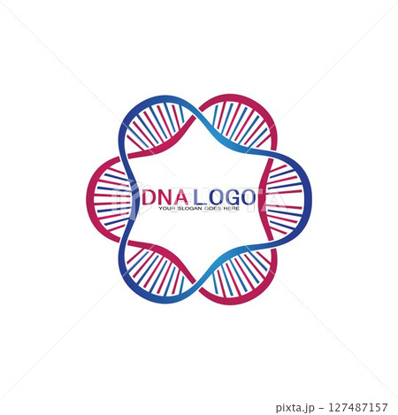 DNA vector logo design template.modern medical logotype.laboratory science icon symbol.colorful pharmacology sign-vector DNA vector logo design template.modern medical logotype.laboratory science icon symbol.colorful pharmacology sign-vector 127487157