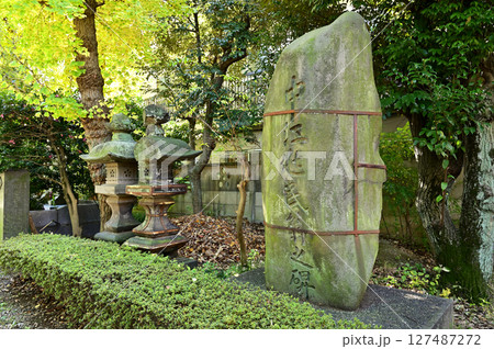 亀戸散歩：亀戸天神社 ( 亀戸天満宮 )　境内の中江兆民の碑 127487272