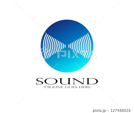 sound wave ilustration logo 127488028