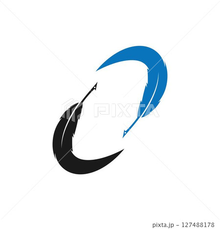 feather logo vector template illustration design 127488178