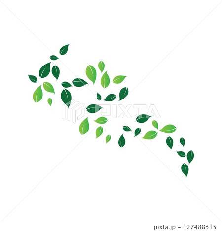 green leaf ecology nature element vector icon 127488315