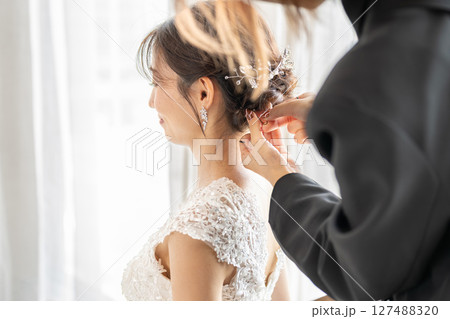 ヘアメイク　花嫁　ウェディング 127488320