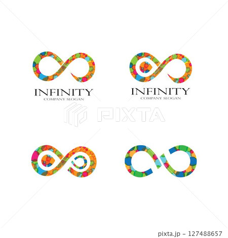 Infinity logo template Infinity logo template 127488657