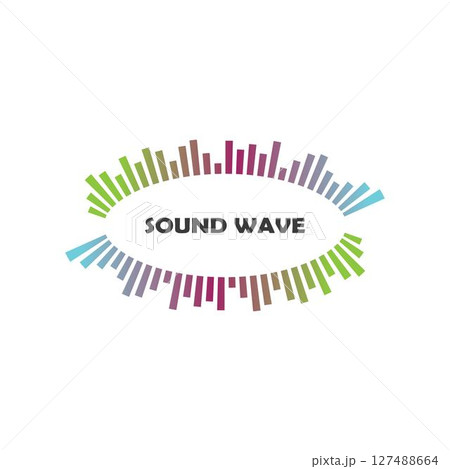 sound wave ilustration logo vector 127488664